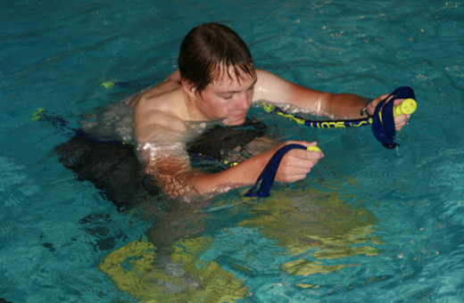 Aquatraining, Aquatherapie, sportartspezifisch für Klaus Brandner DSV-Alpin bei Margot Zeitvogel-Schönthier